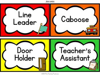 Line Leader Job Chart