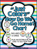 "Just Colors" How Do We Go Home? Clip Chart