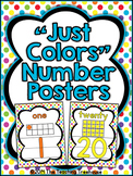 "Just Colors" Number Posters