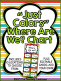 "Just Colors" Where Are We? Clip Chart
