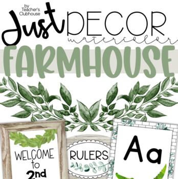 Just Decor - Farmhouse Classroom Decor by Teacher's Clubhouse | TPT