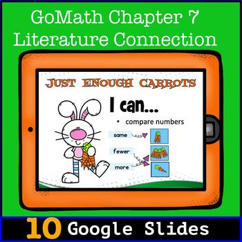 Preview of Distance Learning Google Classroom Just Enough Carrots Go Math Literature