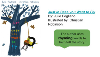 Preview of Just In Case You Want To Fly Read Aloud Lesson