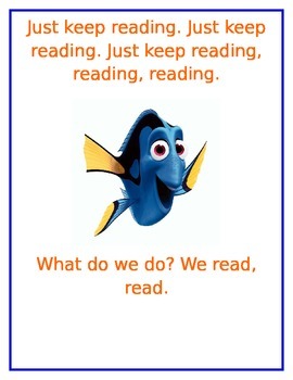 Preview of Just Keep Reading- Disney Finding Nemo