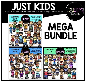 Preview of Just Kids Mega Bundle {Educlips Clipart}