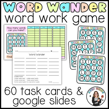 Preview of ELA Word Work Game for Center Activities and Early Finishers