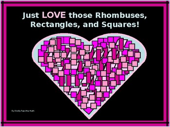 Preview of GEOMETRY PP: Rhombuses, Rectangles, and Squares/DISTANCE LEARNING/NO PREP