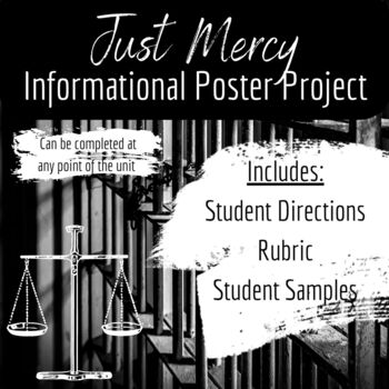 Preview of Just Mercy Informational Poster Project