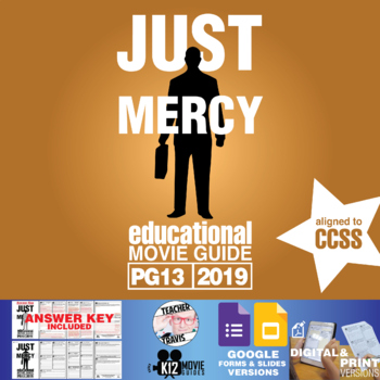Preview of Just Mercy Movie Guide | Questions | Worksheet | Google Slides (PG13 - 2019)