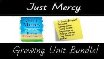 Preview of Just Mercy: UNIT BUNDLE!! Includes ALL Essay Materials!