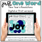 Just One Word Resolutions for the New Year - Digital and P