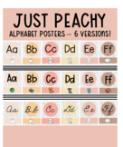 Just Peachy Alphabet Posters