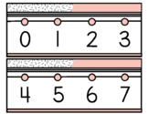 Just Peachy Number Line + Pocket Chart Numbers