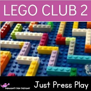 Preview of Just Press Play Lego Challenges for Lego Club, Lunch Bunch, SEL Groups, Recess