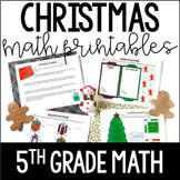 Christmas Math | 5th Grade Christmas Worksheets
