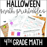 Halloween Math | 4th Grade Halloween Worksheets