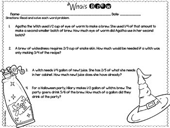 Halloween Math | 5th Grade Halloween Worksheets by ...