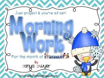 Preview of Just Project and You're ALL set! {January Morning Work}