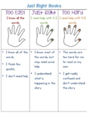 Just Right Books Interactive Notebook Anchor Chart