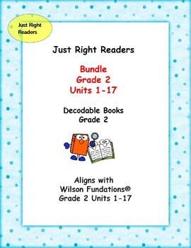 Preview of Just Right Readers:  Bundle Level 2 Units 1-17