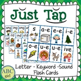 Just Tap Letter  Keyword  Sound Flash Cards