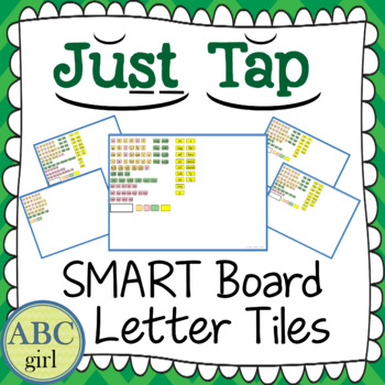 Preview of Just Tap Letter Tiles Sound Card Display