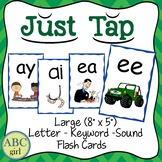 Just Tap for Words Letter Keyword Sound Large Flash Cards