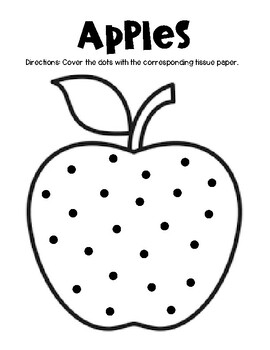 Just a Dot, Not a Lot! -Apples by Lessons with Bryce | TpT