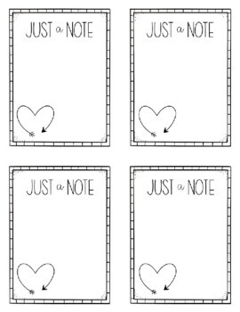 Just a Note Printable Sheets by Elevate YOUR Teaching | TpT