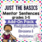 Just the Basics Grades 3-5 Mentor Sentences Modifications 
