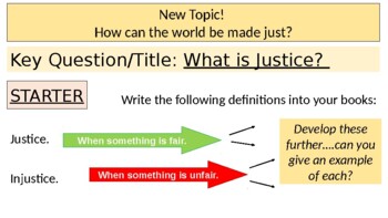 Preview of Justice - Title: What is justice?