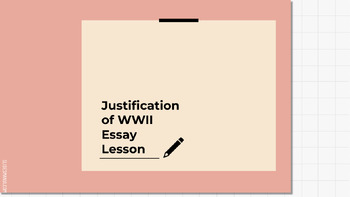 Preview of Justification of WWII Essay