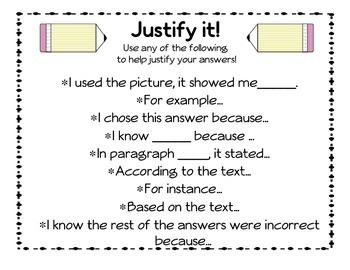 Preview of Justifying Poster Set