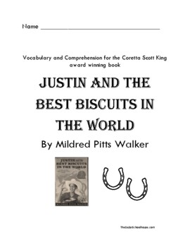 Preview of Justin & the Best Biscuits in the World - Vocabulary & Comprehension
