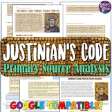 Justinian's Code Primary Source Analysis