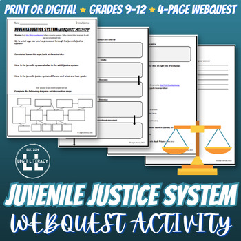Preview of Juvenile Justice Webquest Activity