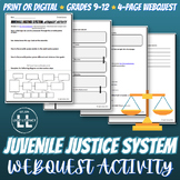 Juvenile Justice Webquest Activity