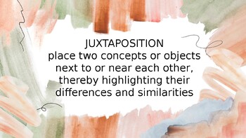 Preview of Juxtaposition warm-up mini-lesson