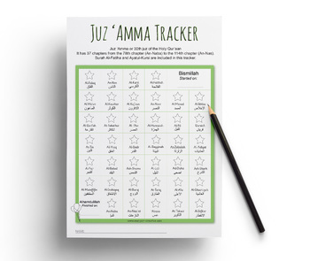 Preview of Juz’amma Tracker – Instant Download