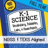 K-1 ALL YEAR Interactive Notebook Science Doodles Bundle
