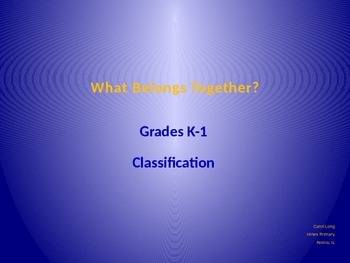 Preview of K-1 Classification PPT