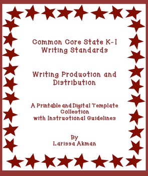 Preview of K-1 Common Core Writing Standards #5-6; Digital Templates & Printables