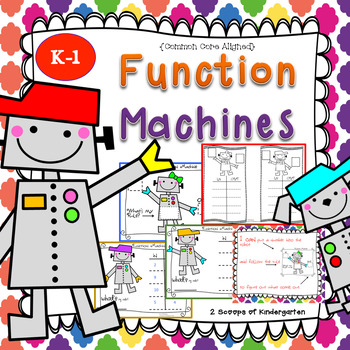 Preview of K-1 Function Machine: Robot Math (What's My Rule?)CCSS (Distance Learning)