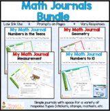 Kindergarten Math Journals Bundle