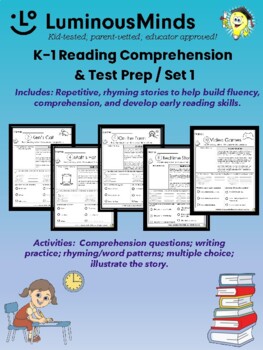 Preview of K-1 Reading Comprehension & Test Prep / Set: 1