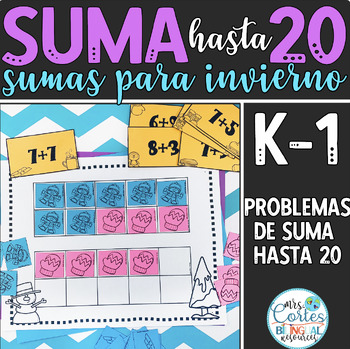 Preview of SUMA HASTA 20: Problemas y recursos para invierno