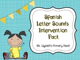 Spanish Letter Sounds Intervention Pack (for Kindergarten 