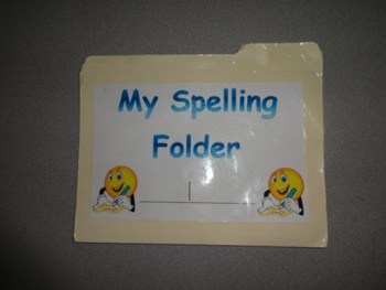 Preview of K-1 Spelling Folder