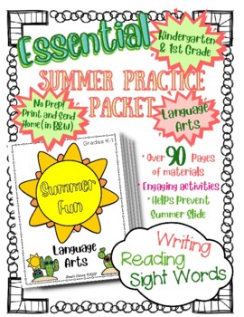 Handwriting Practice- Perfect for beginning writers! Summer Review NO PREP  Packet for Pres…
