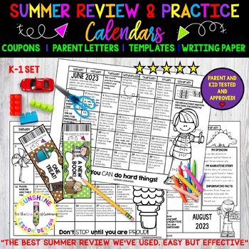 Preview of K-1 Summer Review Kit | CCSS | A HIT with Kids and Parents | TOP RATED